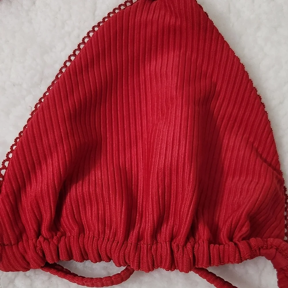 New!Frankie's Bikinis Tia Ribbed Bikini‎ Top